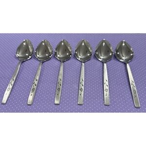 Oneida‎ Oneidacraft Deluxe Capistrano Stainless Steel Soup Spoon Spoons Set Of 6